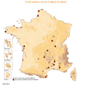 Carte grands sites de France